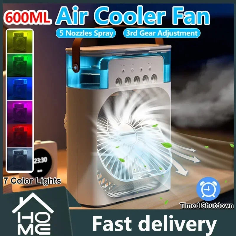 Mini Climatiseur De Table USB 3 Vitesses Avec Brumisation