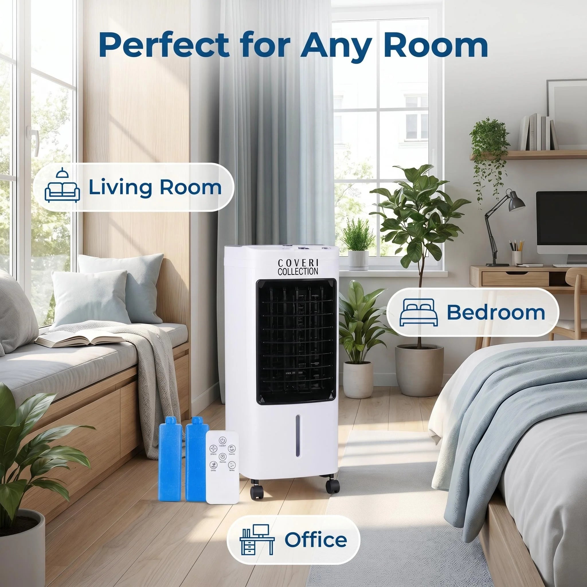 Rafraîchisseur D’Air Évaporatif 4 L – Silencieux Et Mobile