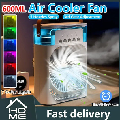 Mini Climatiseur De Table USB 3 Vitesses Avec Brumisation
